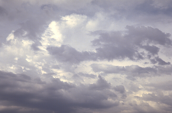 Clouds in the sky, going round dance