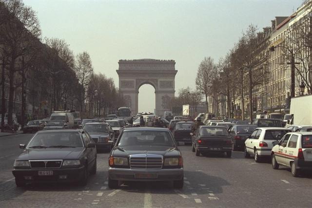 Image of a Triumphal arch on the square star in Paris