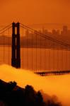 Photo suspension bridge across the Golden Gate Strait