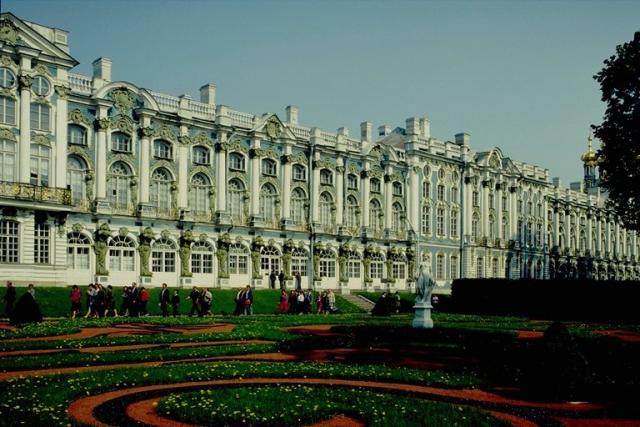 Фотография Екатерининского дворца в Пушкине под Санкт-Петербургом
