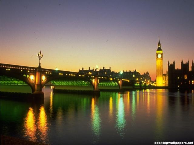 Landscape of night London