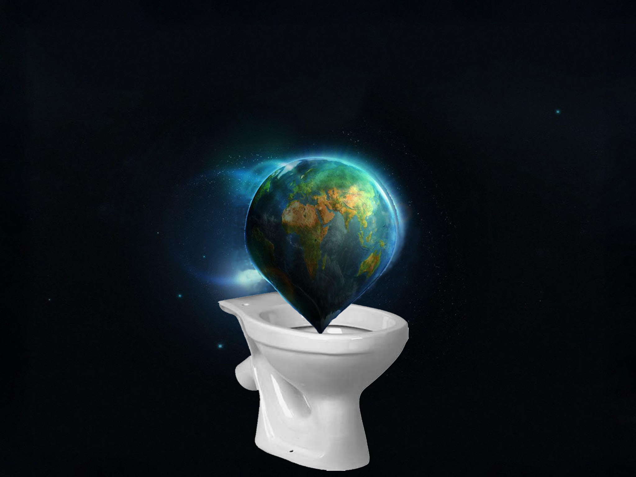 壁纸为世界厕所日 - 地球与WC