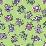 Children's theme with clockwork robots