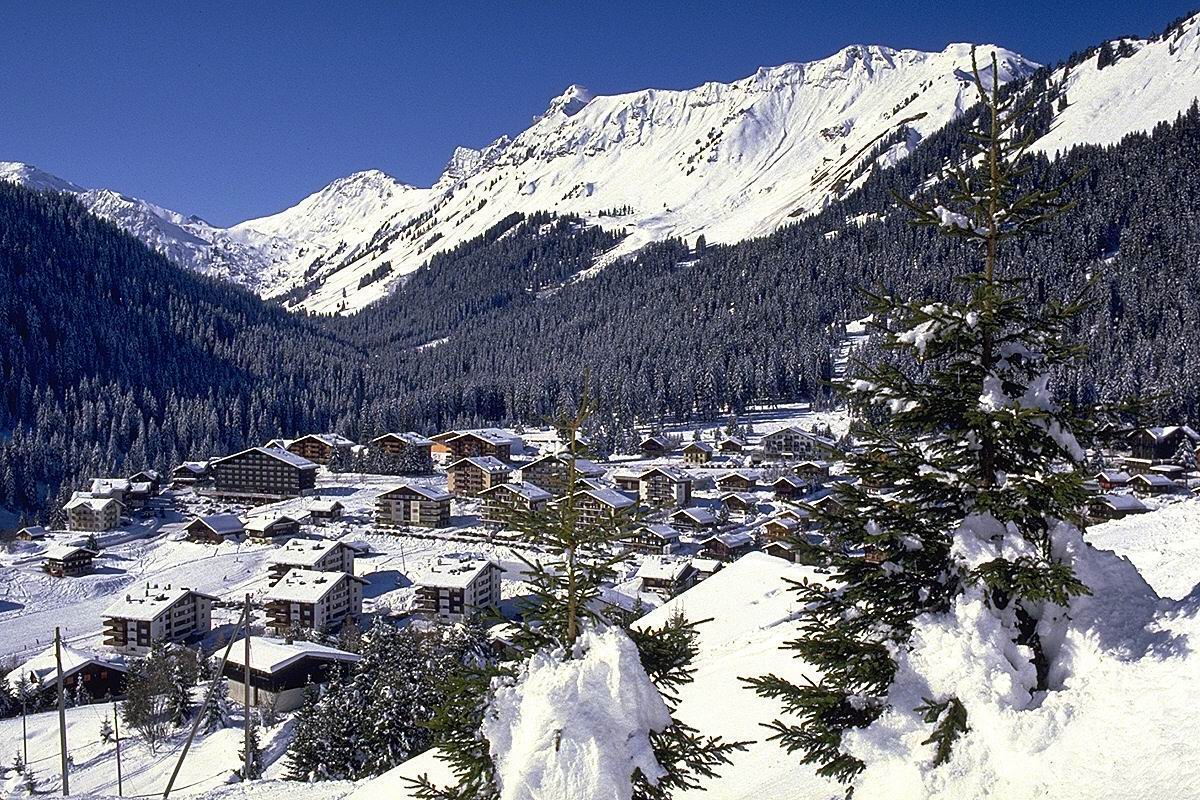 冬季营地的照片在山上