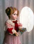 Photo - doll presents the postcard