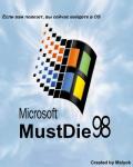 海报说，微软mustdie 98