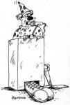 карикатура клоун