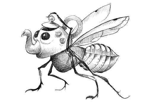 cartoon dragonfly
