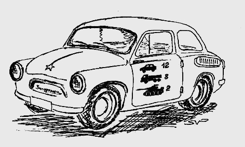cartoon car