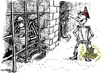 карикатура золотой ключик