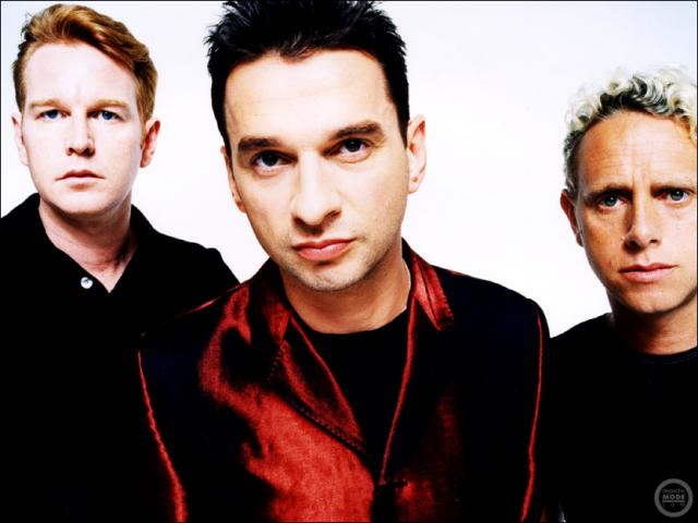 Студийная фотография трио depeche mode