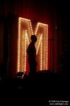 The silhouette of Dave Gahan