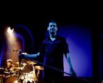 Dave Gahan concert with the mic stand in his hands