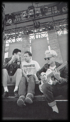 Photo by Martin Gore and Dave Gahan at the rehearsal