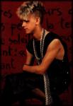 Studio photograph of the young Martin Gore